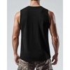 Ficerd 3 Pack Men's Big Tall Tank Tops, Cotton Moisture