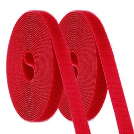 PATIKIL Carpet Marker Strips 15mm x 5 Meters, 2 Roll Floor Markers Nylon Strip Floor Marking Tape for Classroom Rug Teacher Supplies, Red