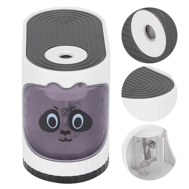 Electric Pencil Sharpener Classroom Cartoon Stationery Auto Stop for Kids
