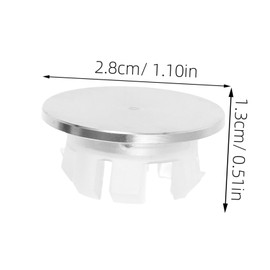 TEHAUX Stainless Steel Overflow Cover for Bathroom Sink Decorative Trim Ring for Ceramic Washbasin Overflow Hole Easy Installation Elegant Design Splash Prevention Versatile