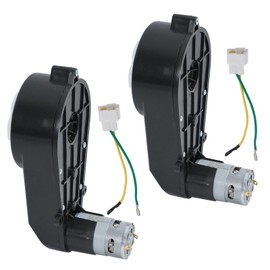 Children's Vehicles Drive Motor Gear Motor, 24 V 40000 RPM RS550 Children's Car Toy Replacement Parts, Electric Motor Gear for Children Pushchair Children's Vehicles (Black-24 V-2 Pieces)