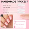 LoveOurHome 288pc Nude Coffin Press on Nails Short Fake Nails
