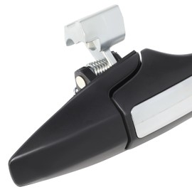 DNA MOTORING Front Right Outer Door Handle Compatible with 04-08 Acura TSX, w/o Keyhole,Black/Chrome,OEM-DHO-01021