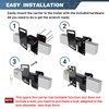 ROBLOCK Lockable Spare Tire Carrier Bracket for Utility Trailer, Powder