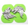 Wolf 3D Metal Car Emblem / Sticker, Left / Right