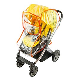 New Quality Raincover for Baby Style Oyster Pram/Pushchair Rain Cover (red)