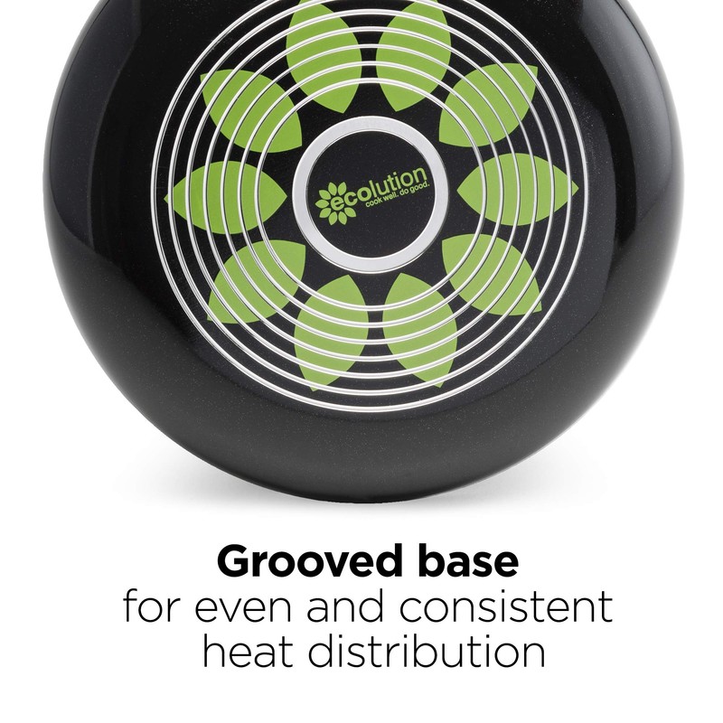 Ecolution Grande Non-Stick Fry Pan With Handle, Aluminum, 12.5" Large,