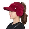ALVEIN Women's Knit Hat, Sun Visor, Knit Cap, Earmuffs, Cold