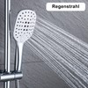 JOHO Square Hand Shower Head Shower Head with Push Button