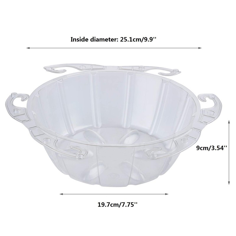 Idyllize 5 Piece of 10 Inch Clear Plastics Plant Saucers