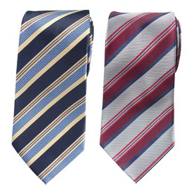 Towergem Men's Necktie Woven Jacquard XL Necktie, 63.0 inches (160 cm), PA2-06