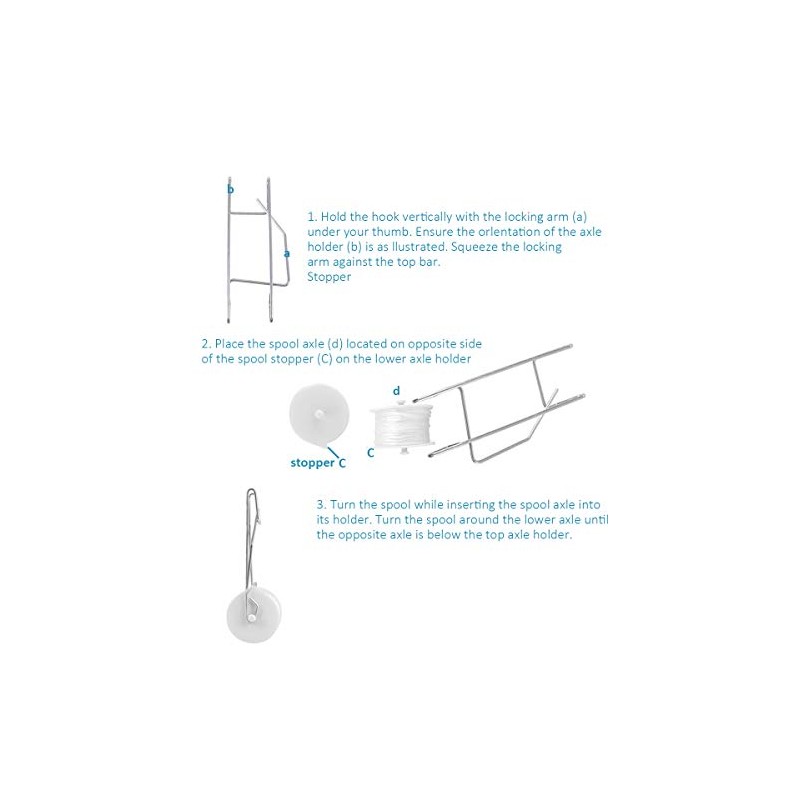 Greenhouse Trellising Kit - 10 Roller Hooks & 100 Support