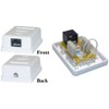 Cat6 1 Port Surface Mount Box, RJ45 Unshielded Female Port,