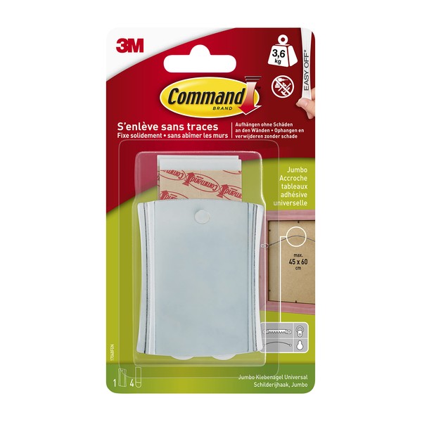 Command 17048 Metal Picture Nail (Size XL up to 3.6 Kg Capacity)