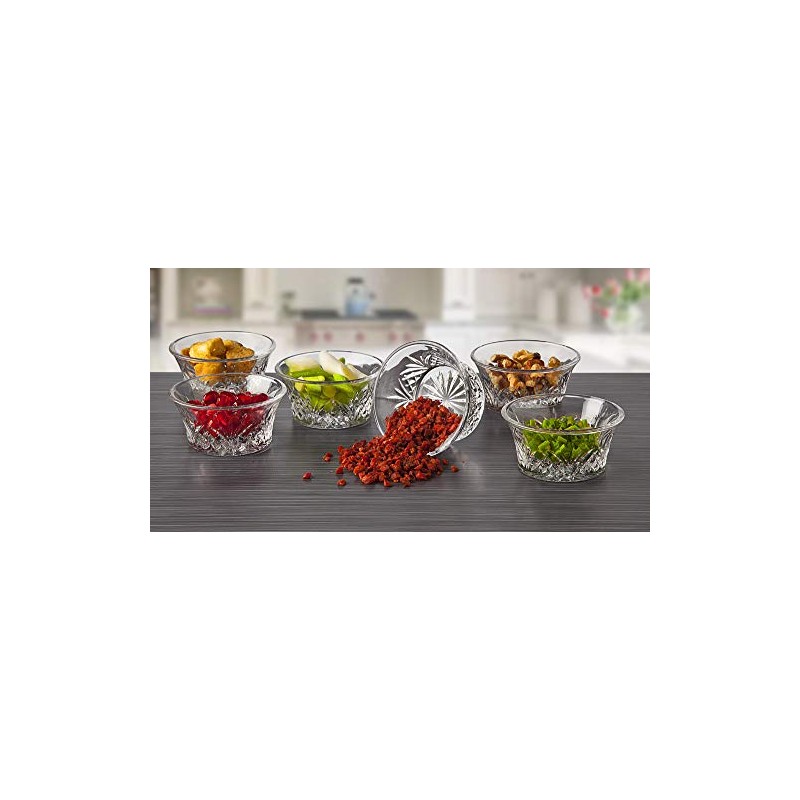 Godinger Bowl Set - Mini Crystal Prep, Dip, Dessert, Bar