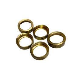 25mm Female Brass Bushes Conduit Fitting Brass Bushes Make The Edge of The Conduit Smooth to Prevent Cable Damage Suitable for 25mm Class 4 galvanised Steel Round Conduit Pack of 5
