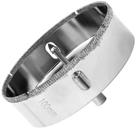 Diamond Hole Saw for Pottery, Drill Bit, For Drilling Glass, 3.9 inches (100 mm)