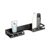 WENKO Turbo-Loc® Altarella S Shower Rail Caddy, Black, No Drilling