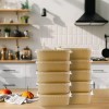 30 Bowls Kraft Contenedores Biodegradables 25 Oz Con Tapa