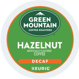 Green Mountain Coffee Roasters Hazelnut Decaf Keurig Single-Serve K-Cup pods, Light Roast Coffee, 72 Count