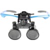 EUSTOMA Clip-on Magnifier Mini Binocular Magnifier Attaches to Glasses/Goggles, Lightweight,