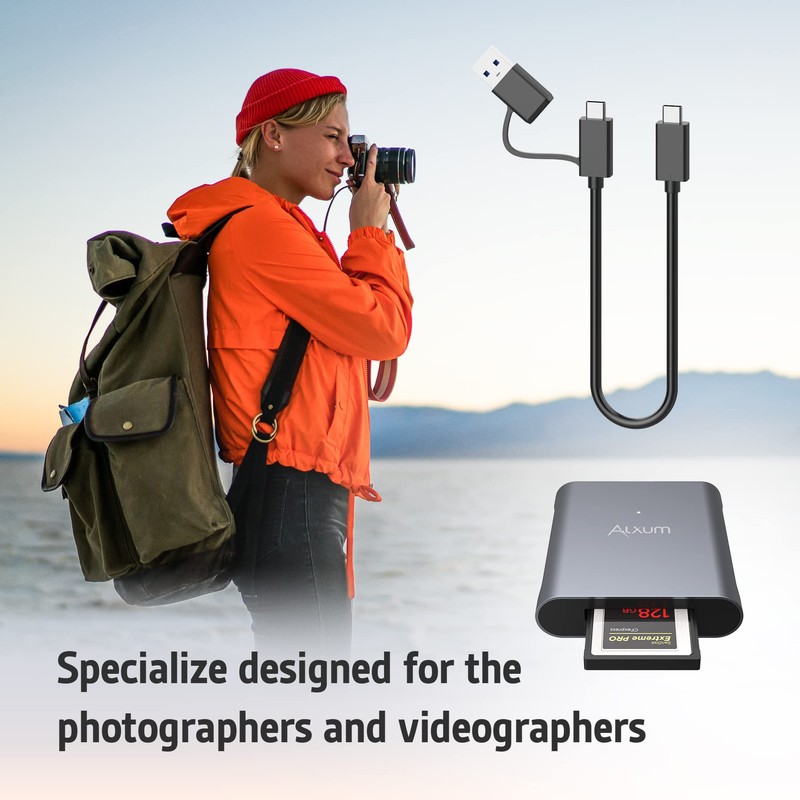 Alxum CFexpress Type B Card Reader, USB C 3.1 Gen