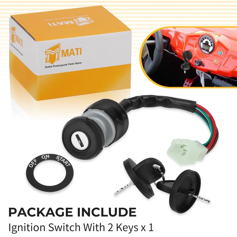 M MATI Ignition Key Switch for Polaris RZR 170 2009-2014