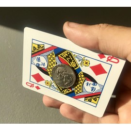 QUICK PICK MAGIC Steel Core Quarter Magic Trick Coin - Precision Made Shimmed Quarter for Professional Magic Tricks - Perfect for Adults & Kids, Hand-Off Examination, State Quarter Variationsx