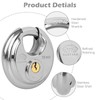 DuoTyga Discus Keyed Alike Padlock, 2-3/4 Inch Wide, Heavy Duty