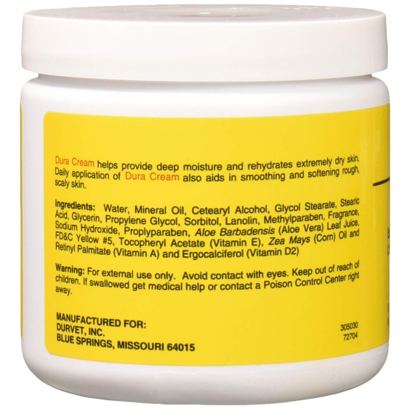 Durvet Duracream Emollient and Barrier Cream, 1 Pound Container