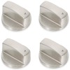 Xrten Pack of 4 6 mm Gas Hob Knobs, Gas