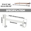 AddGrace Closet Rod Bracket Heavy Duty Shelf Brackets 10 Inch