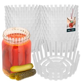 KOTARBAU® Set of 24 Fermentation Weight for Preserving Jars, Diameter 82 mm, Polypropylene Fermentation Weights, Fermentation Lid, Preserving Aid for Cucumbers, Sieve for Preserving