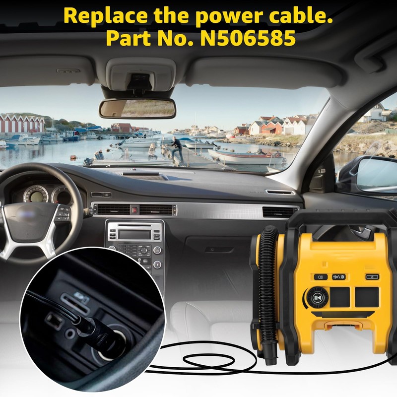 Hodeoo N506585 for Dewalt Inflator Cord - Direct Replacement for