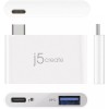 j5create NEW j5create JCH349 USB 3.1 Type-C Charging Bridge White