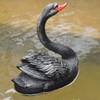Floating Fake Swans, Simulation Swan Float Freely Black Lifelike for