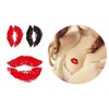 Kiss Lip-Shaped Mini Tattoo Sticker 12ea