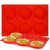 CAKETIME Jumbo Muffin Top Pan, Silicone Egg Molds for Breakfast