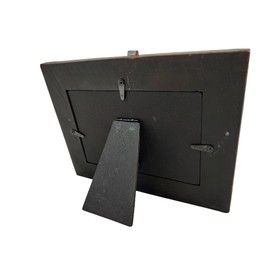 De Leon Collections Polyresin Faux Tooled Leather Western Concho Texas Map 6” x 4” Standing Landscape Photo Picture Frame