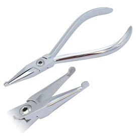 MuskalMed How Plier Straight Serrated Tip Wire Bending Dental Orthodontics Braces Placement Stainless Steel Instruments