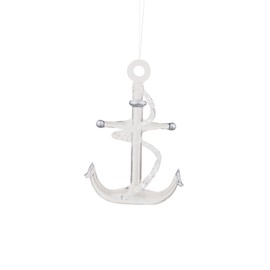 Nautical Anchor Glass Hanging Christmas Ornament