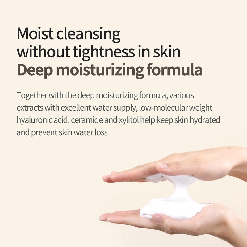 COSNORI Micro Active Cleansing Foam – Vegan, Non-irritating, Korean Facial