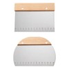 Stainless Steel Dough Scraper 2 Pieces Dough Scraper with Wooden