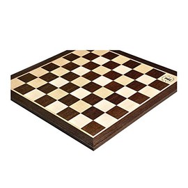 Smoked Oak & Maple Wooden Chess Board - 2.25" with Logo