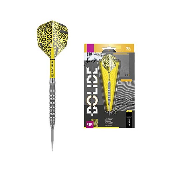 Target Darts Bolide Tungsten Soft Tip Darts Set, Yellow, 23G