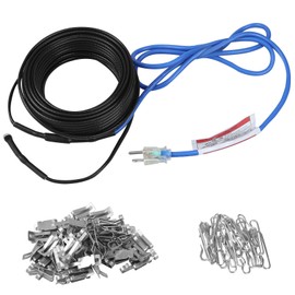 TOPDURE 20ft Roof Heat Tape for Roof and Gutters, Constant Wattage 5w/ft, CSA ETL Certified, Ideal for Metal or Plastic Gutters/Downspouts, 120V