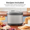 Elite Gourmet EBM8103SS Programmable Bread Maker Machine, 3 Loaf Sizes,