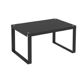 LIYIVNAA Stackable Cabinet Shelf Organizer Counter Storage Spice Rack Metal Space Saving for Kitchen Pantry Cupboard Countertop Bathroom Bedroom Under Sink Office, Black - Medium