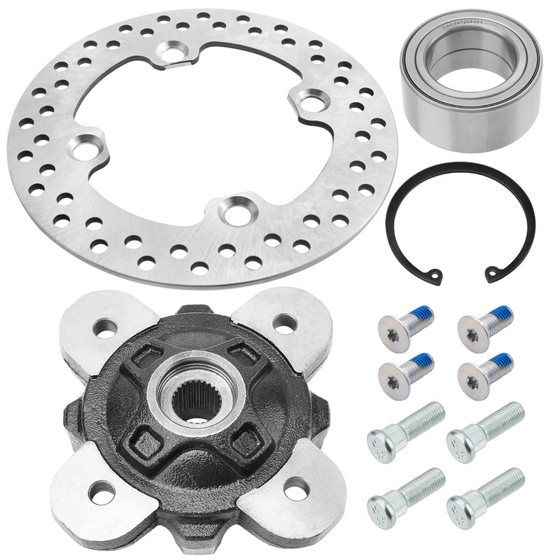Front Wheel Hub Bearing Studs Brake Rotor for Ranger 900