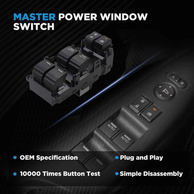 AITKEN Master Power Window Switch Driver Side Compatible with 2009-2015